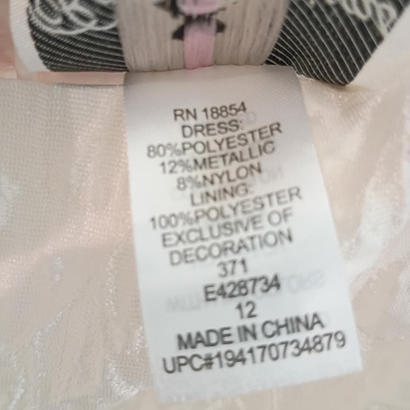 💋 Rare Editions Big Girls Floral Butterfly Brocade Dress NWOT - Picture 6 of 12